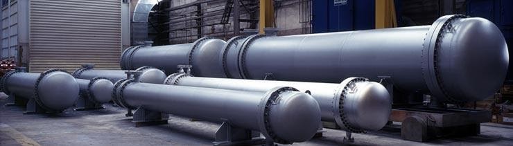 Figure: Typical shell and tube exchangers of various size